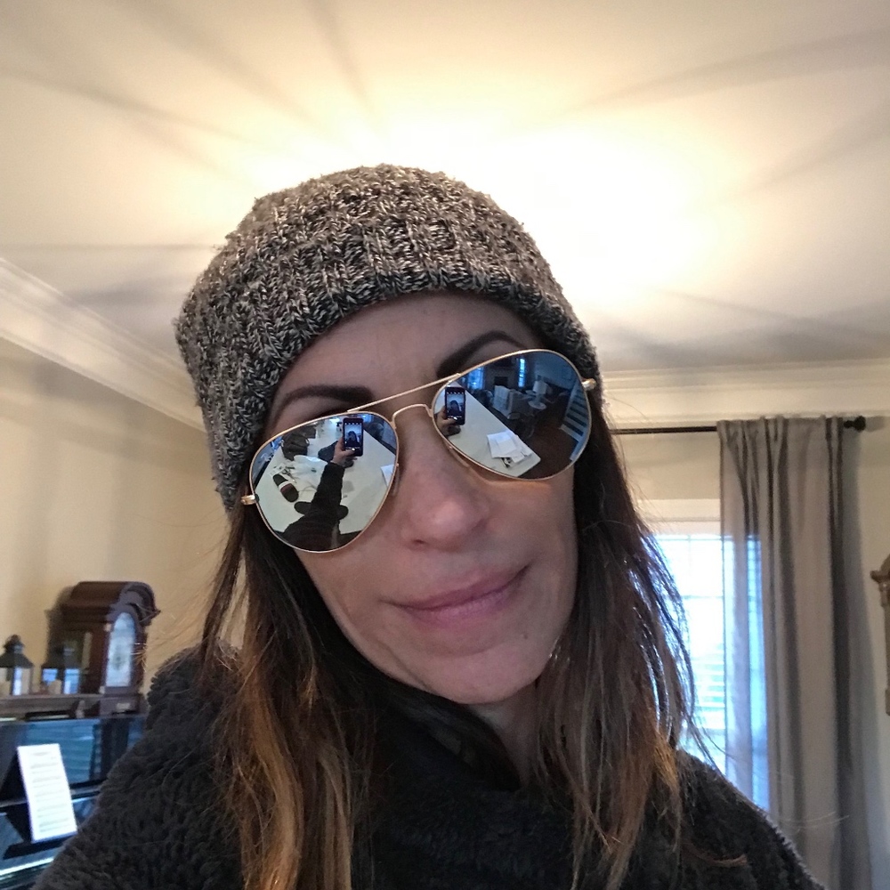 Gold Frame, Mirrored Polarized Ray-Bans